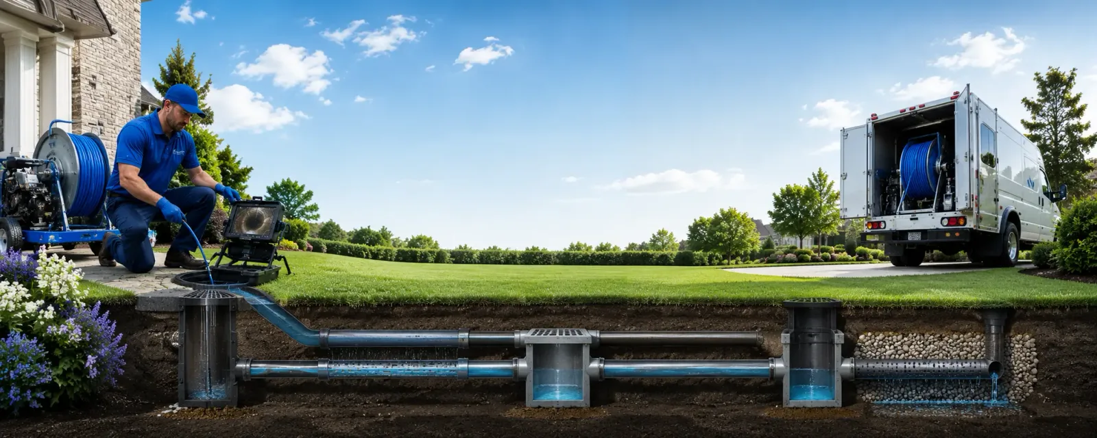 Outdoor drain cleaning information for Midlothian, TX